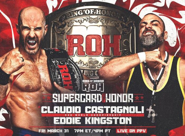 Claudio Castagnoli Defends The ROH World Championship Against Eddie Kingston