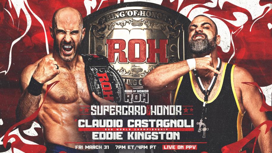Claudio Castagnoli Defends The ROH World Championship Against Eddie Kingston