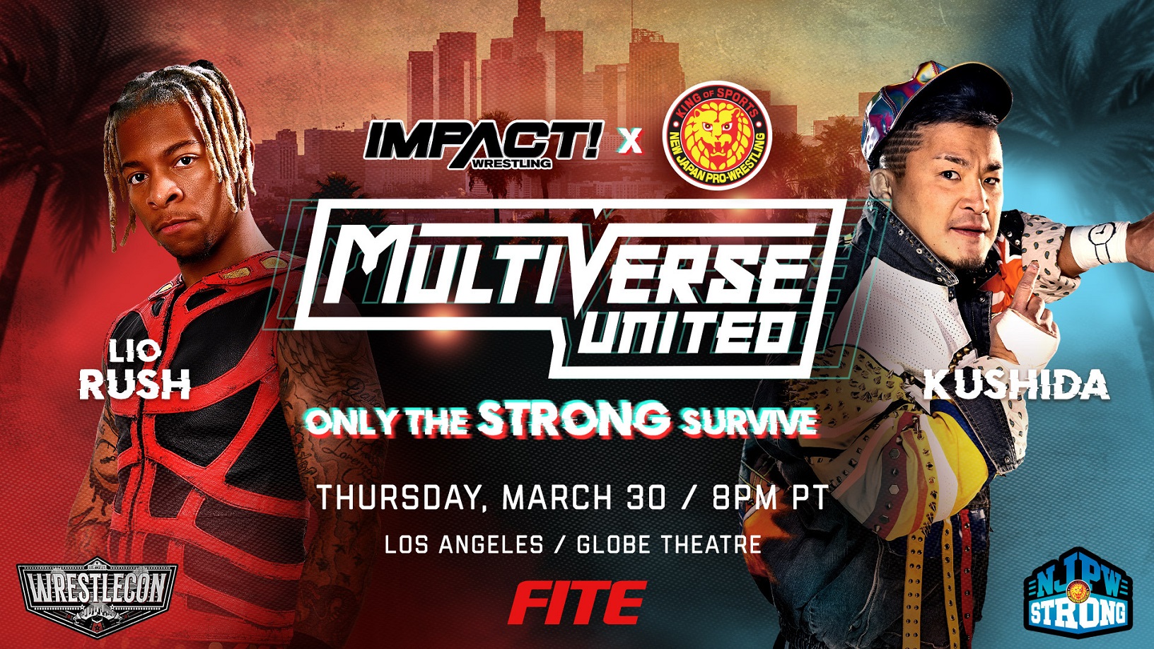 Lio Rush Steps Up to KUSHIDA This Thursday at Multiverse United: Only the STRONG Survive