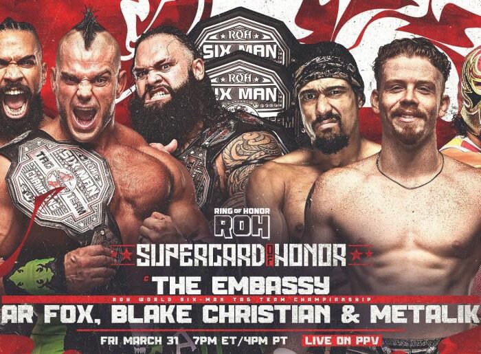 The Embassy Defend The ROH Six-Man Titles At Supercard Of Honor