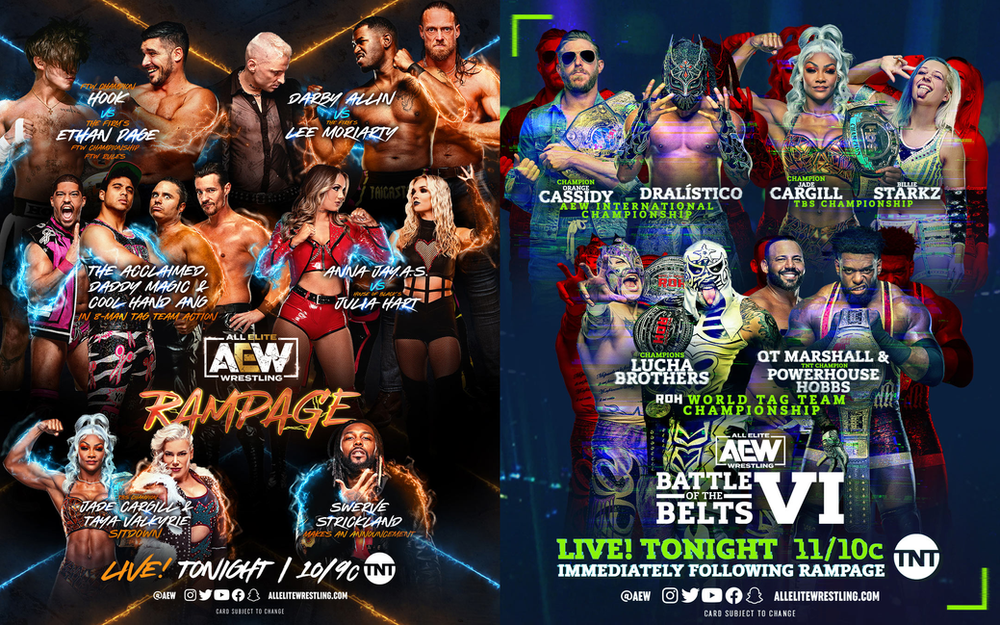 AEW Rampage and Battle of the Belts Results For April 7, 2023