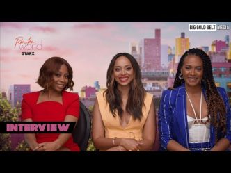 Run the World Season 2 Interview | Cast: Bresha Webb, Amber Stevens & Corbin Reid | Starz