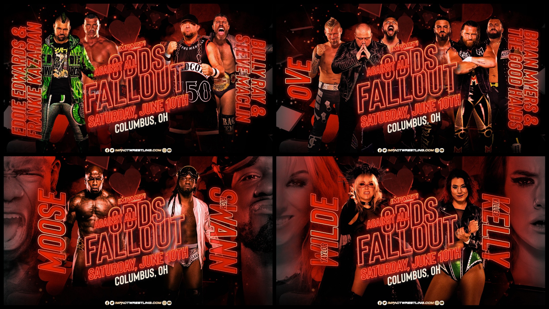 Columbus, Ohio! Don’t Miss These Incredible Matches & More This Saturday at Against All Odds Fallout