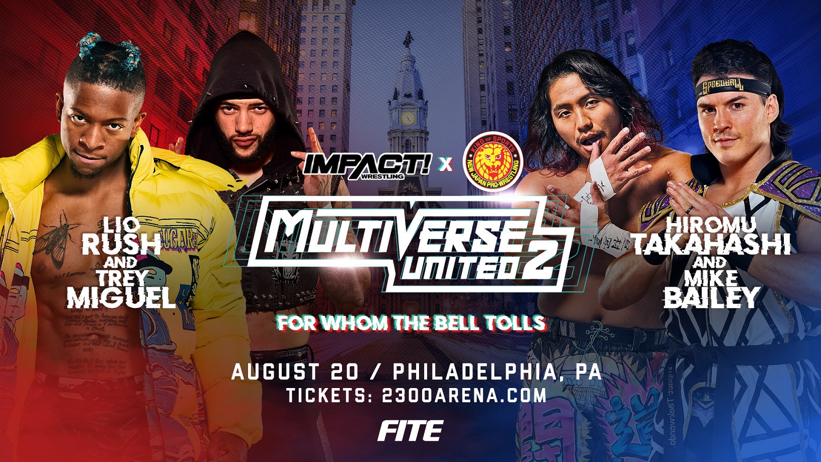 Mike Bailey Teams With Hiromu Takahashi to Battle Lio Rush & Trey Miguel at Multiverse United 2