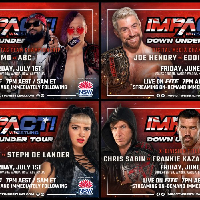 More Championship Matches & Adrenaline-Pumping Action Now Official for the IMPACT Wrestling Down Under Tour