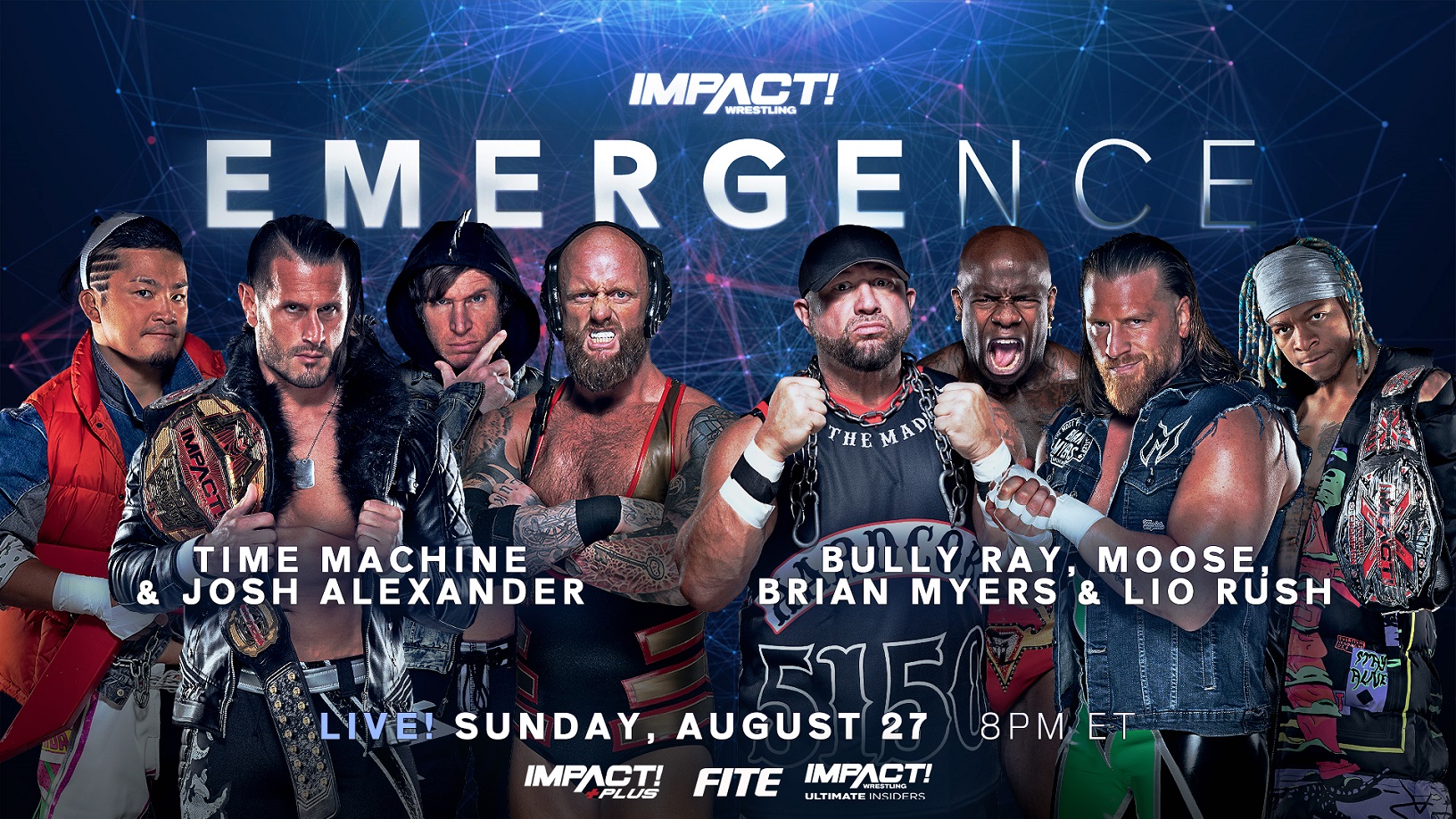 Battle Lines Drawn for Huge 8-Man Tag Team Match at Emergence