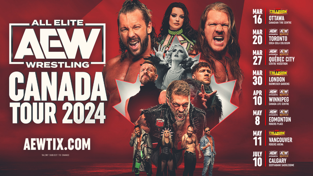 AEW Announces Eight Canadian Shows Throughout 2024