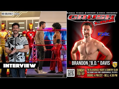 Brandon “B.D.” Davis Interview | Pro Wrestling Debut at FXE Wrestling ‘Crush Live’