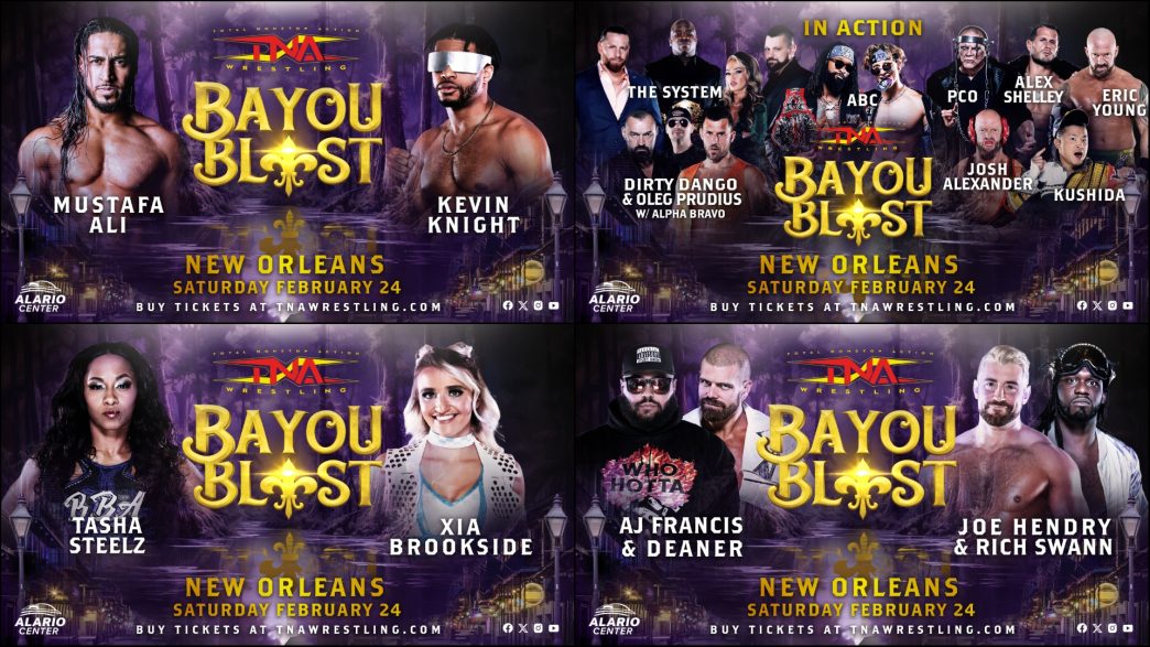 New Orleans! See Your Favorite TNA Stars in Action This Saturday at Bayou Blast – TNA Wrestling