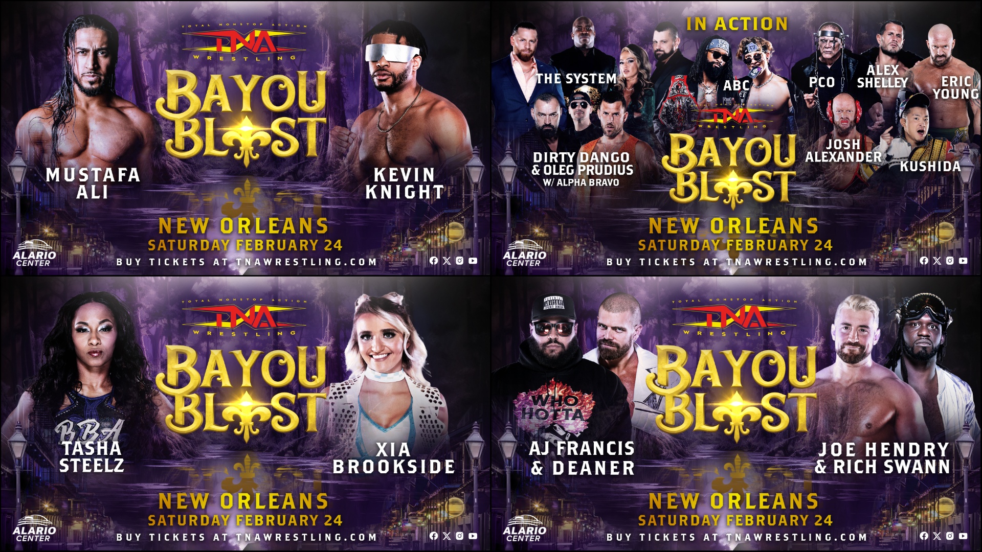 New Orleans! See Your Favorite TNA Stars in Action This Saturday at Bayou Blast – TNA Wrestling