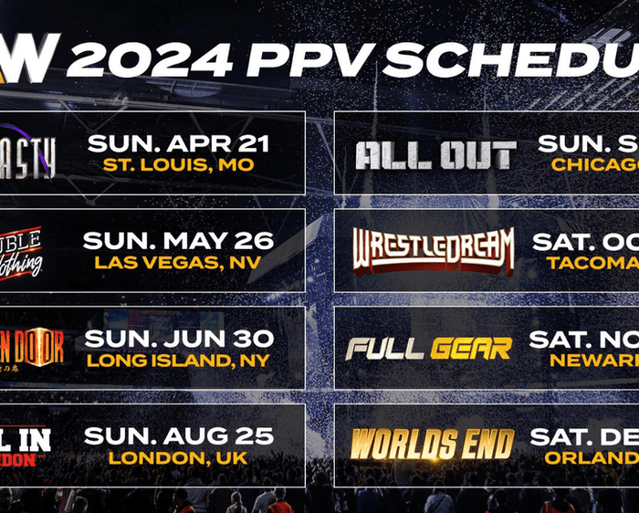 AEW Announces Remaining Dates and Locations for 2024 Pay-Per-View Events