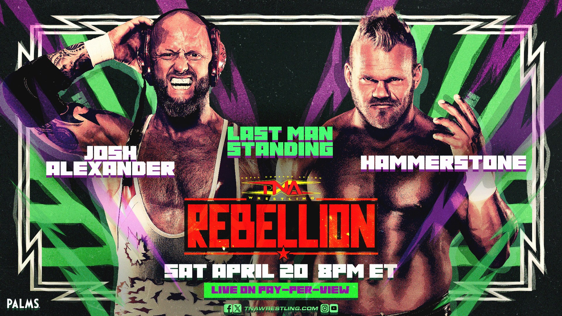 Josh Alexander vs. Hammerstone 3 at Rebellion Now a Last Man Standing Match – TNA Wrestling
