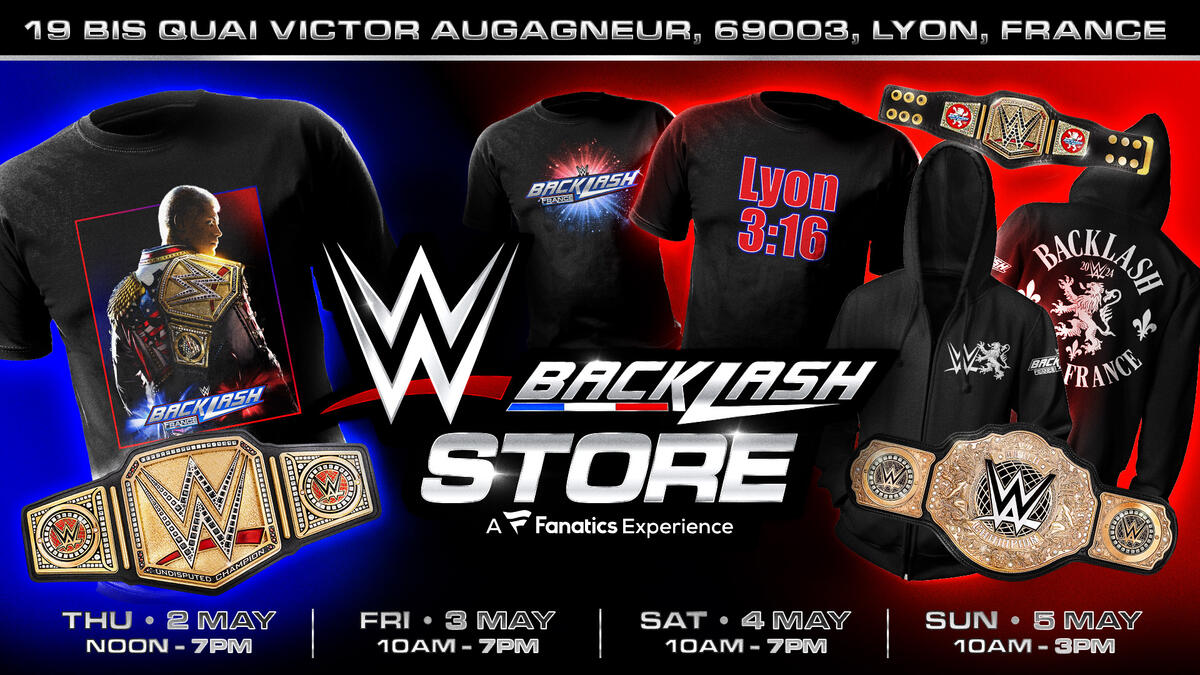 WWE Backlash France Store comes to Lyon
