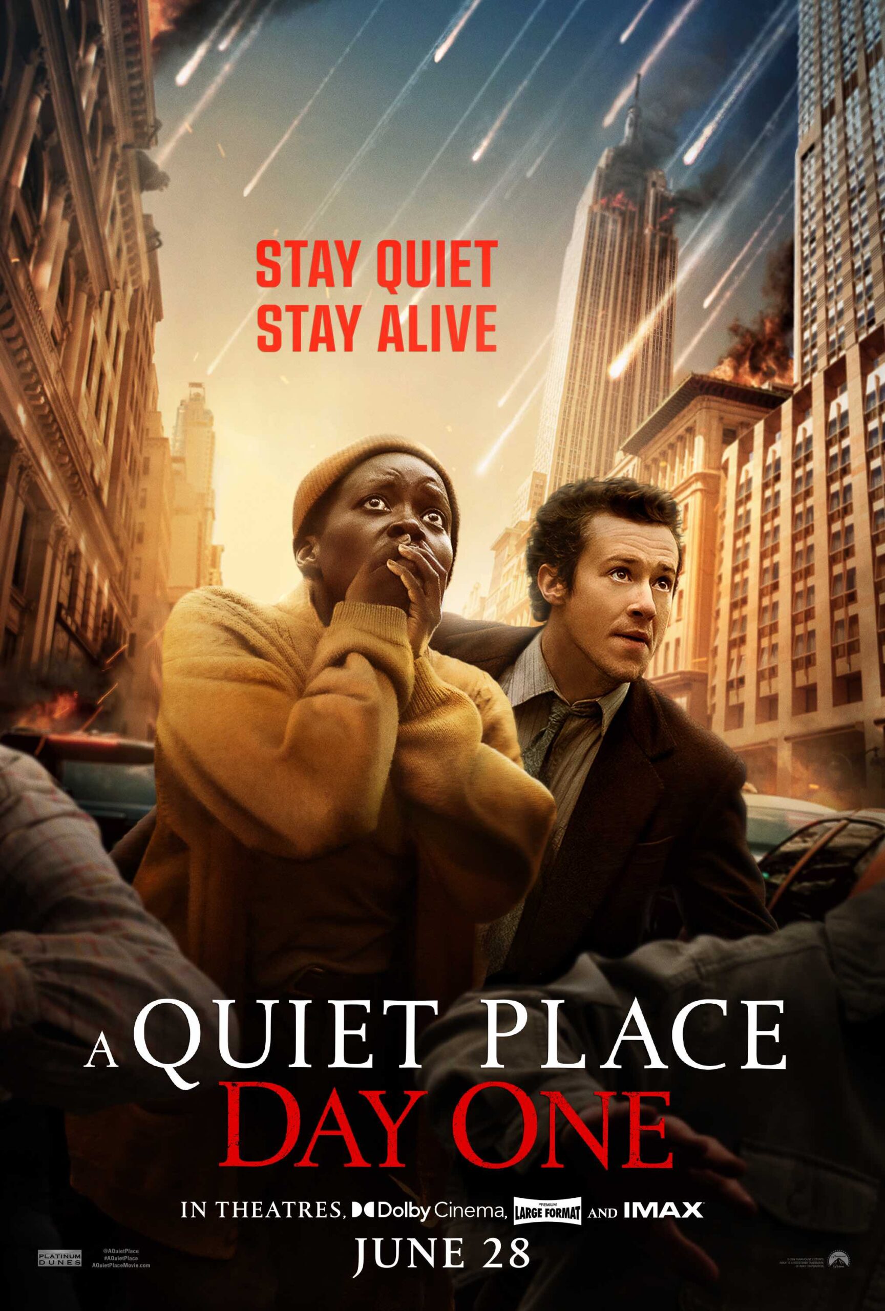 A QUIET PLACE: DAY ONE starring Lupita Nyong’o | New Trailer & Poster Available Now!