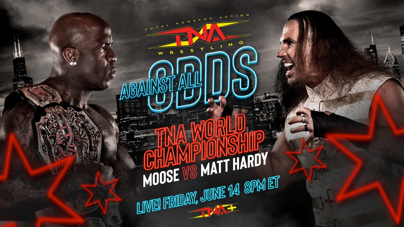 Moose vs. Hardy, Plus 2 More Title Bouts Set for TNA Against All Odds LIVE June 14 on TNA+! – TNA Wrestling