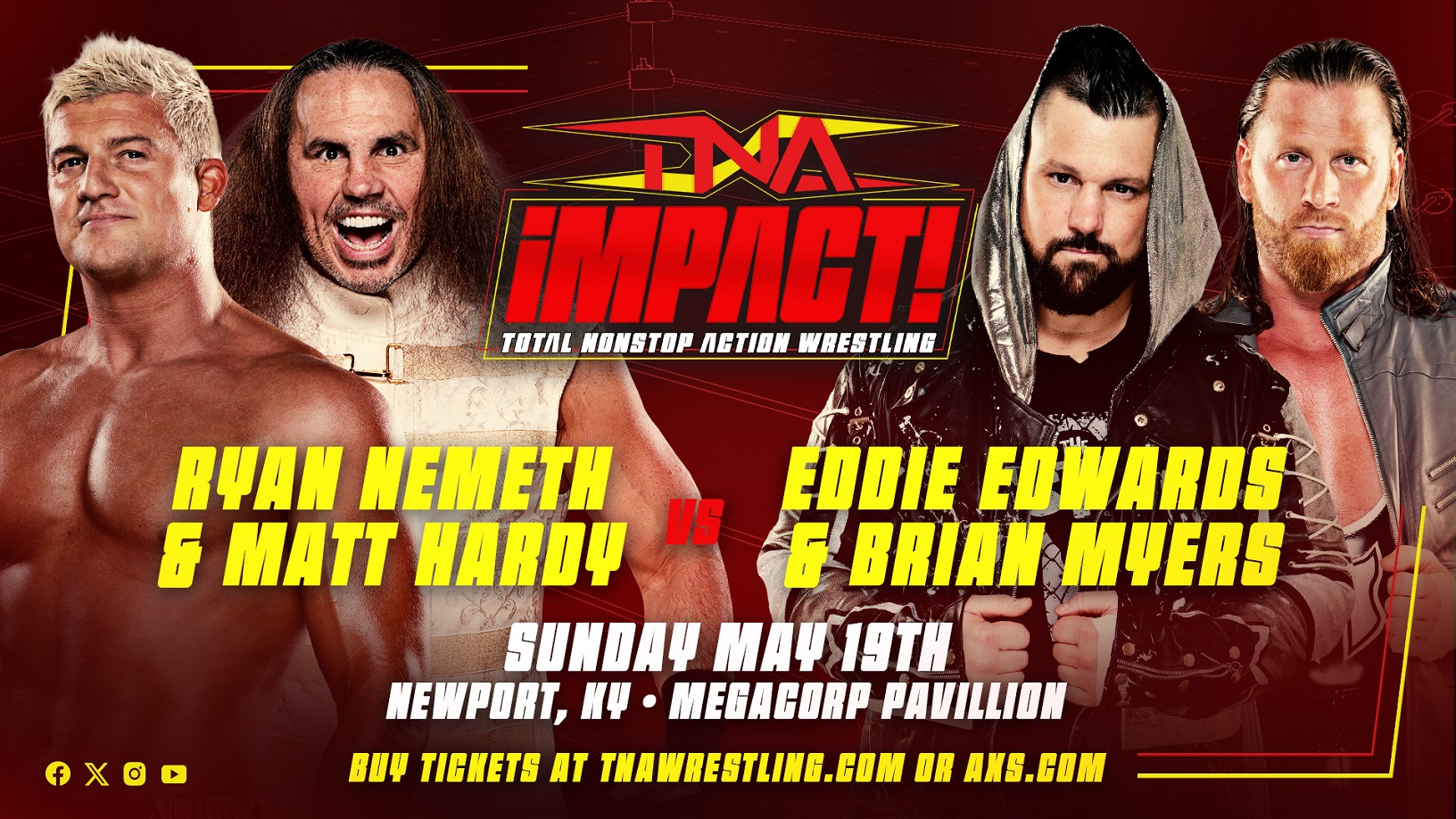 Preview the Card for TNA’s Return to the Greater Cincinnati Area on May 18 & 19 – TNA Wrestling