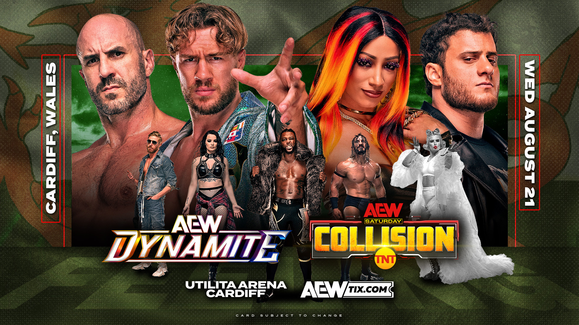 AEW: Dynamite and AEW: Collision To Make United Kingdom Debuts At Utilita Arena Cardiff On August 21