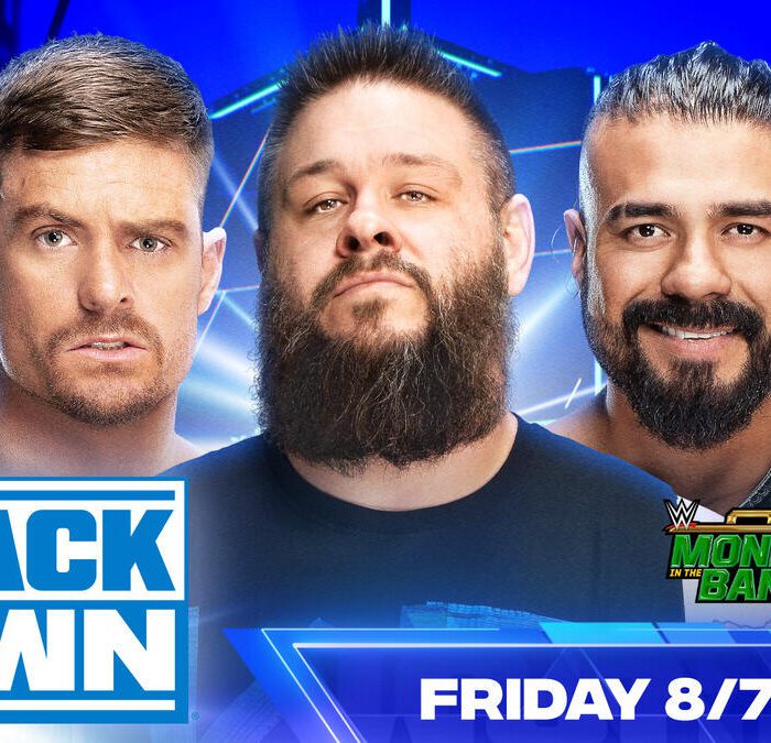 Kevin Owens vs. Andrade vs. Grayson Waller - Money in the Bank Qualifying Match