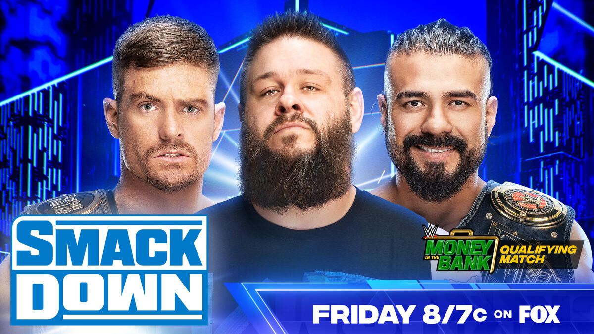 Kevin Owens vs. Andrade vs. Grayson Waller – Money in the Bank Qualifying Match