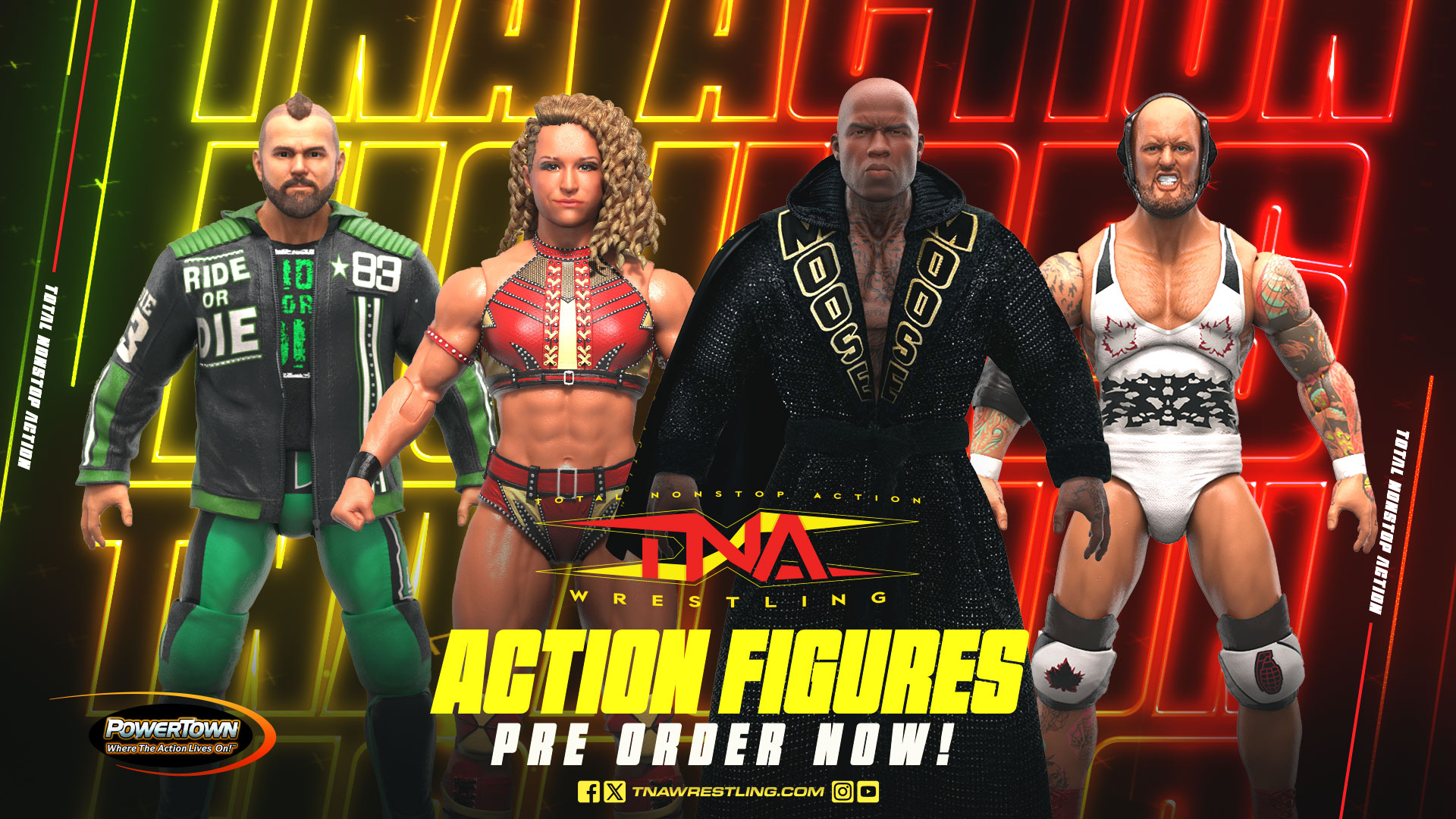 TNA PowerTown Action Figure Pre-Orders Are Live – Eddie Edwards, Jordynne Grace, Moose & Josh Alexander Discuss Being Immortalized With Brian Myers! – TNA Wrestling