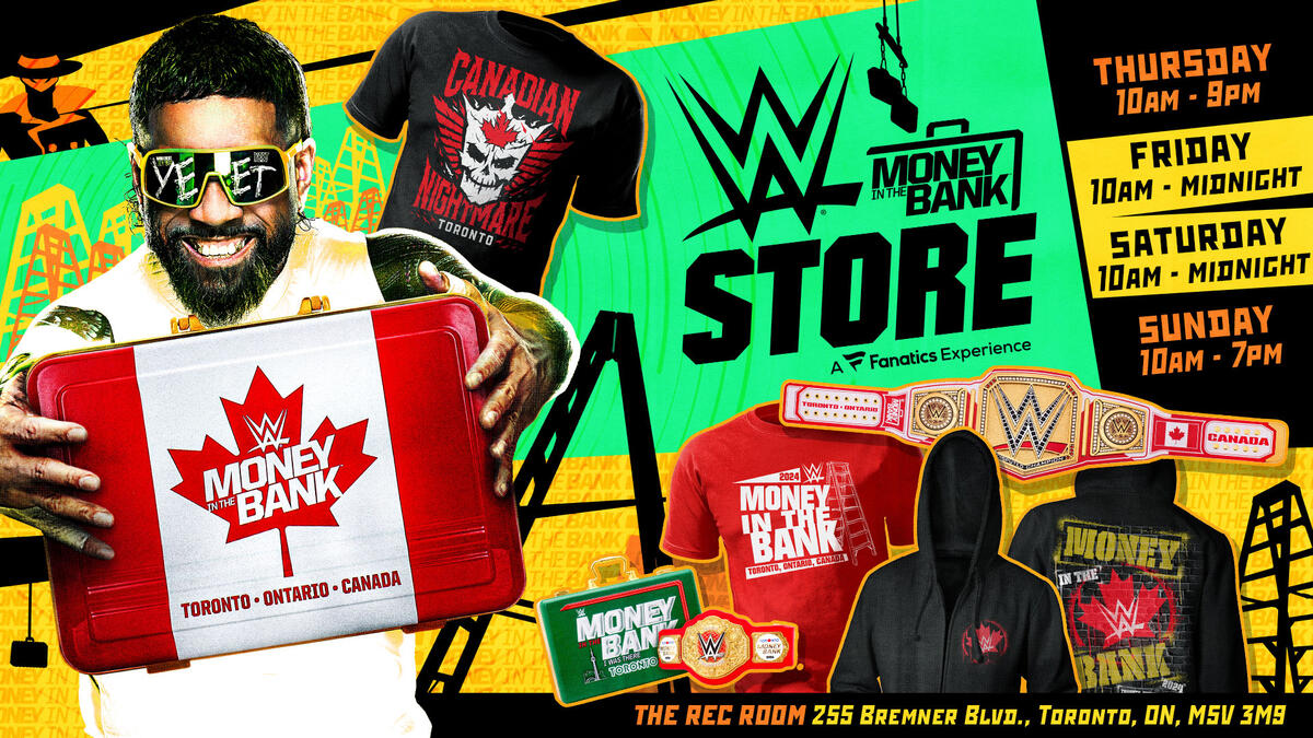 WWE Money in the Bank Store comes to Toronto