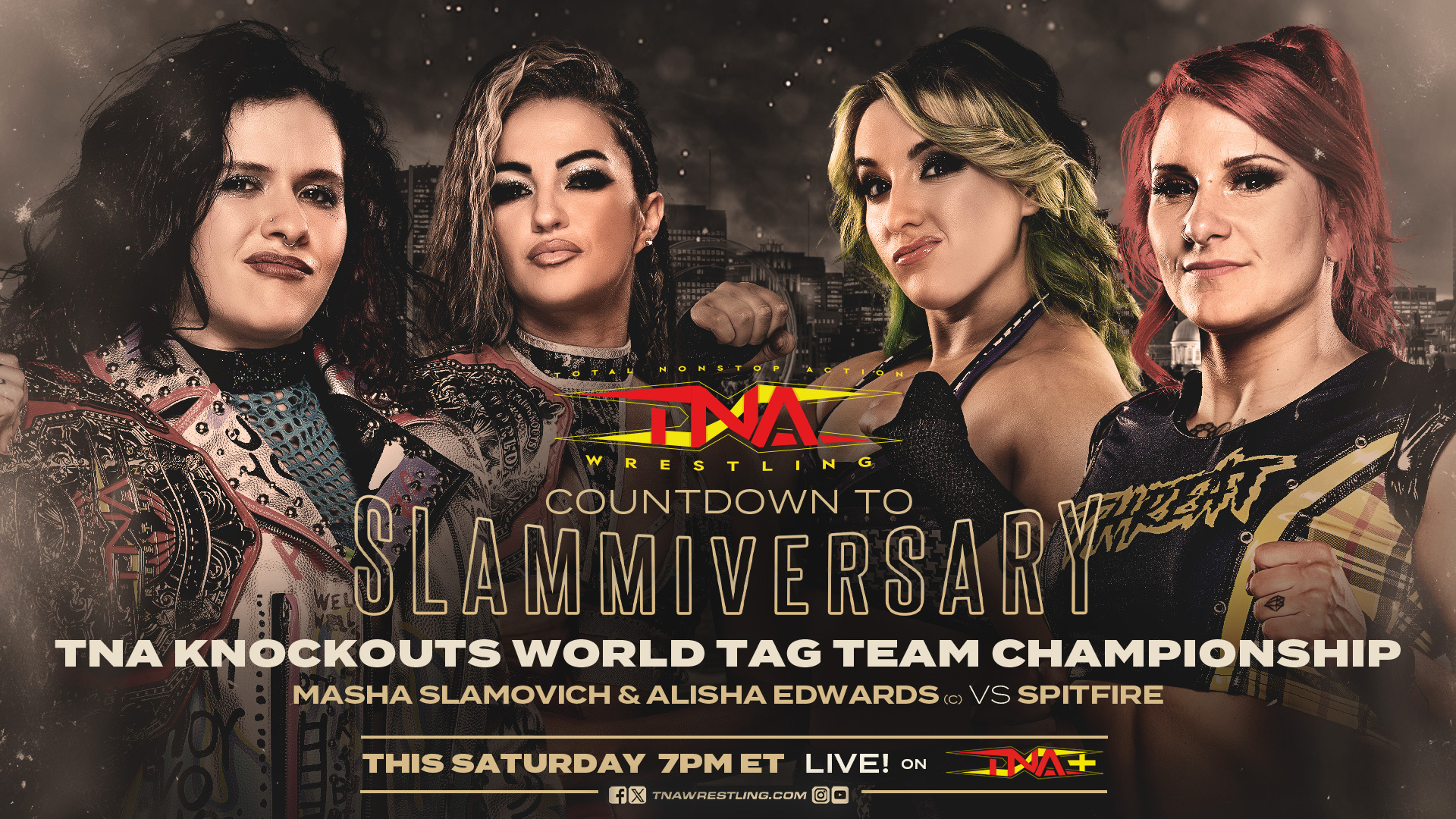 Countdown to Slammiversary LIVE & FREE This Saturday at 7pm ET on TNA+ – TNA Wrestling