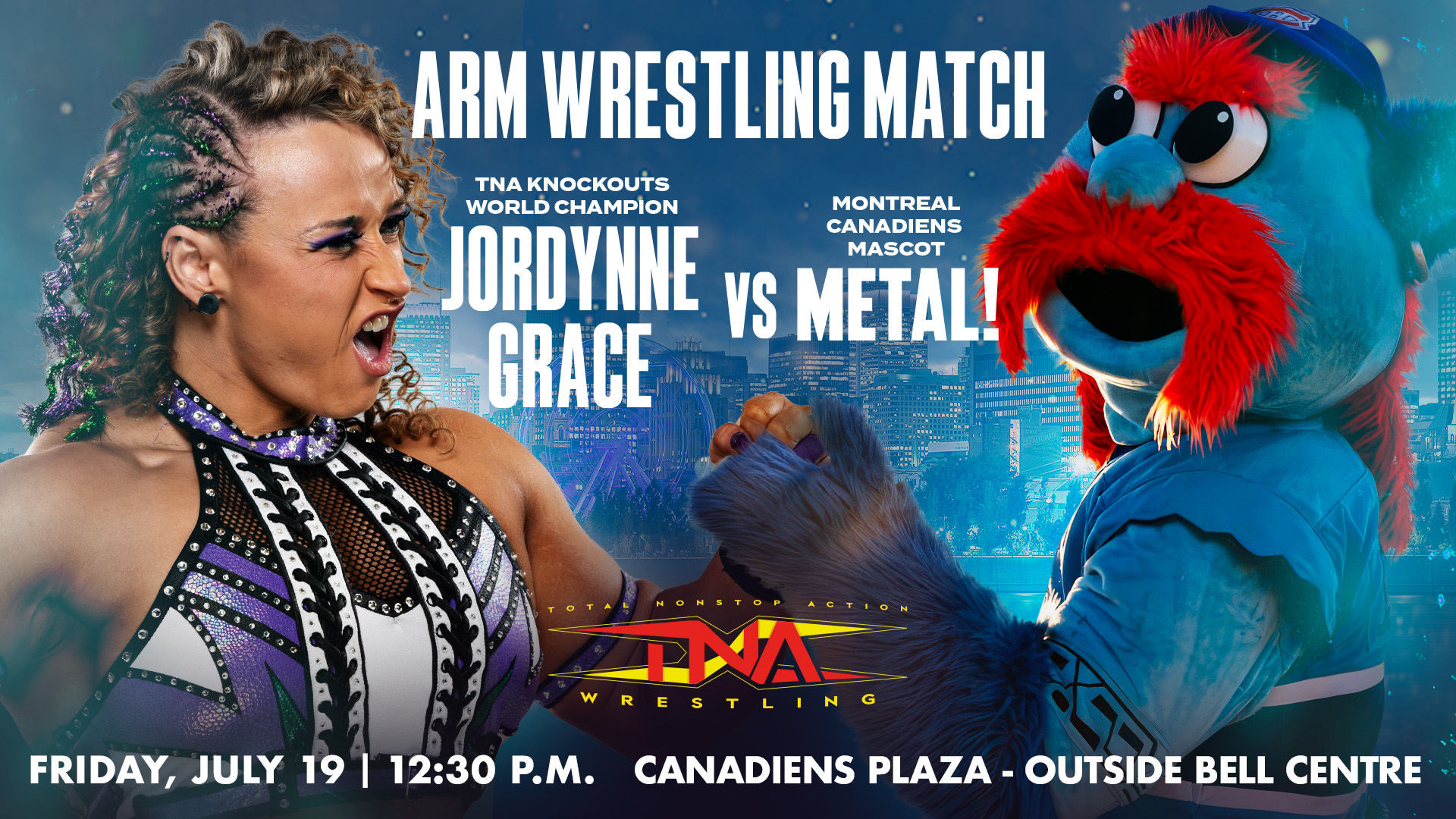 Jordynne Grace vs. METAL! Arm Wrestling Match Set for This Friday in Montreal – TNA Wrestling