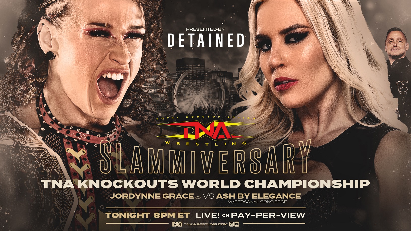 Knockouts World Championship Match At Slammiversary Is Sponsored By The Upcoming Movie, Detained – TNA Wrestling