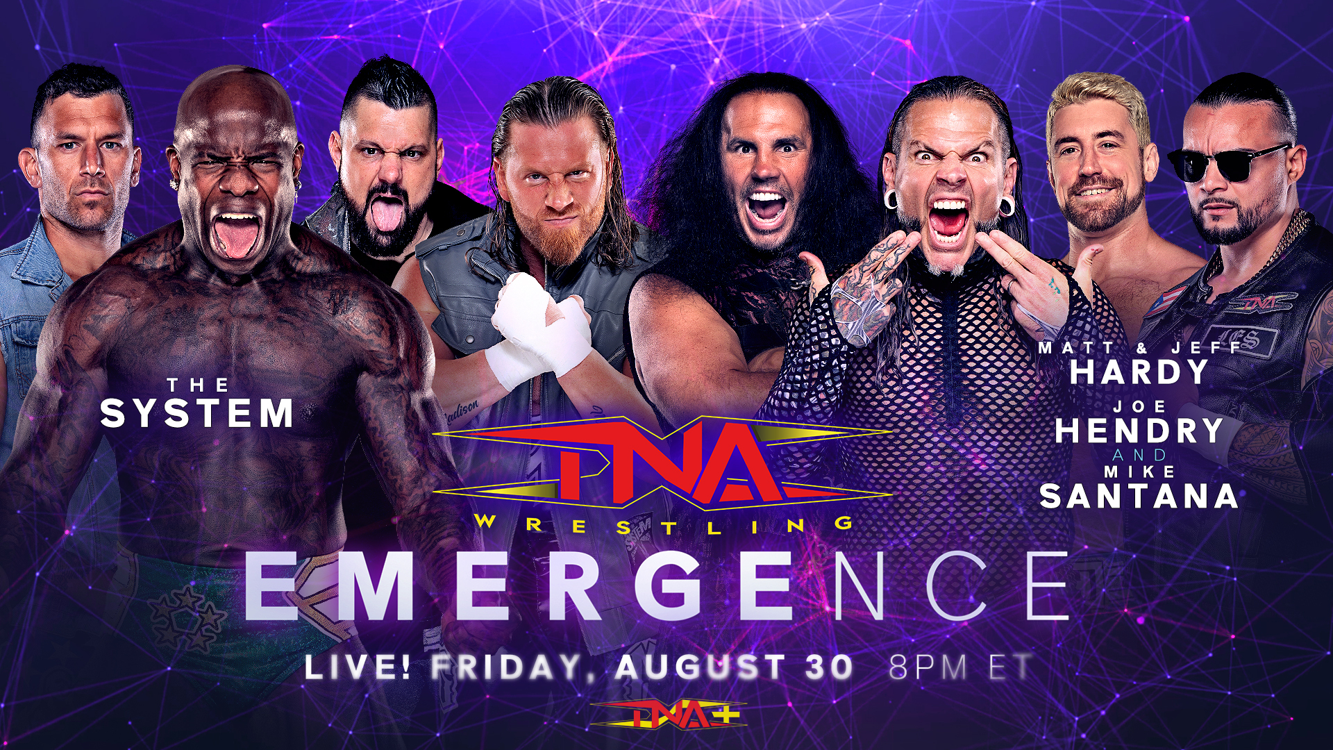 Huge 8-Man Tag Team Showdown, Plus Maclin vs. Young Official for Emergence – TNA Wrestling