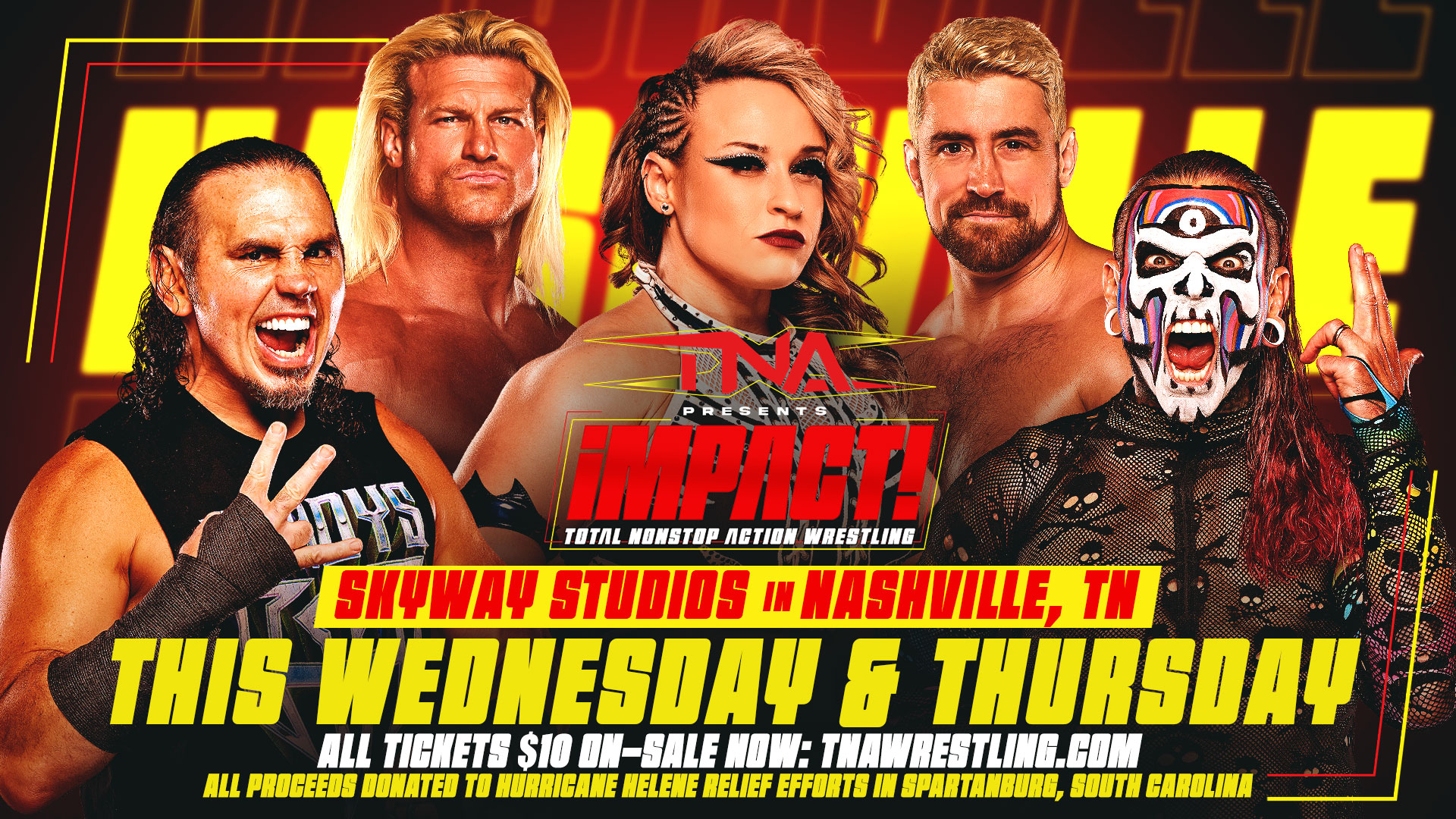 TNA Wrestling Brings “The Road To BFG” To Nashville On Wednesday & Thursday, October 2-3 – TNA Wrestling