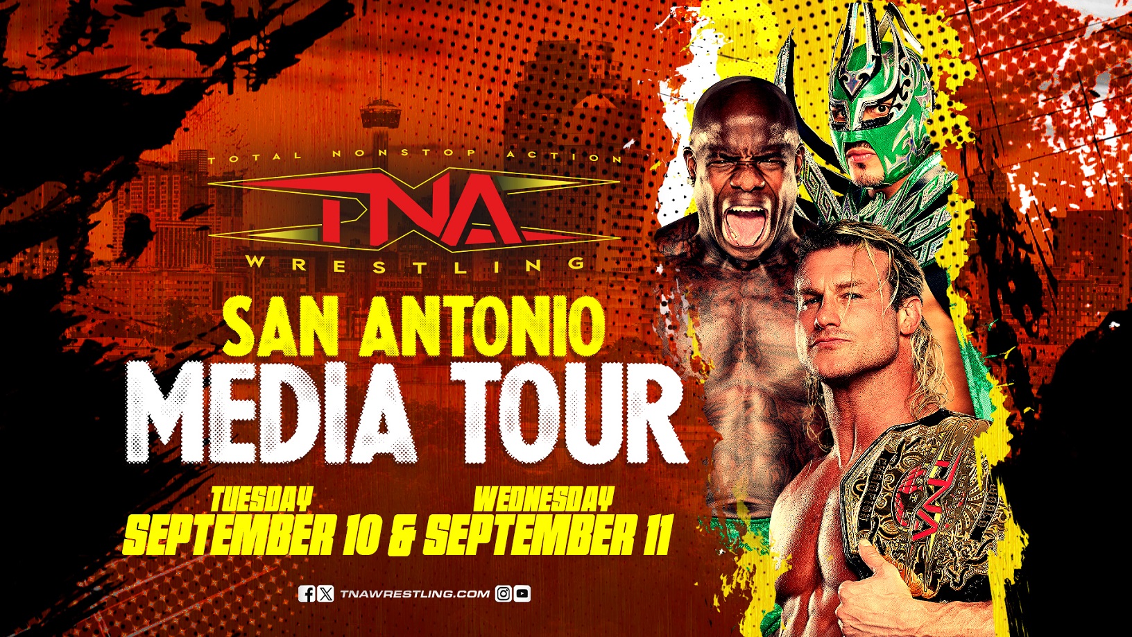 TNA Wrestling Returns To San Antonio For Two LIVE Pro Wrestling Shows, September 13-14 – TNA Wrestling