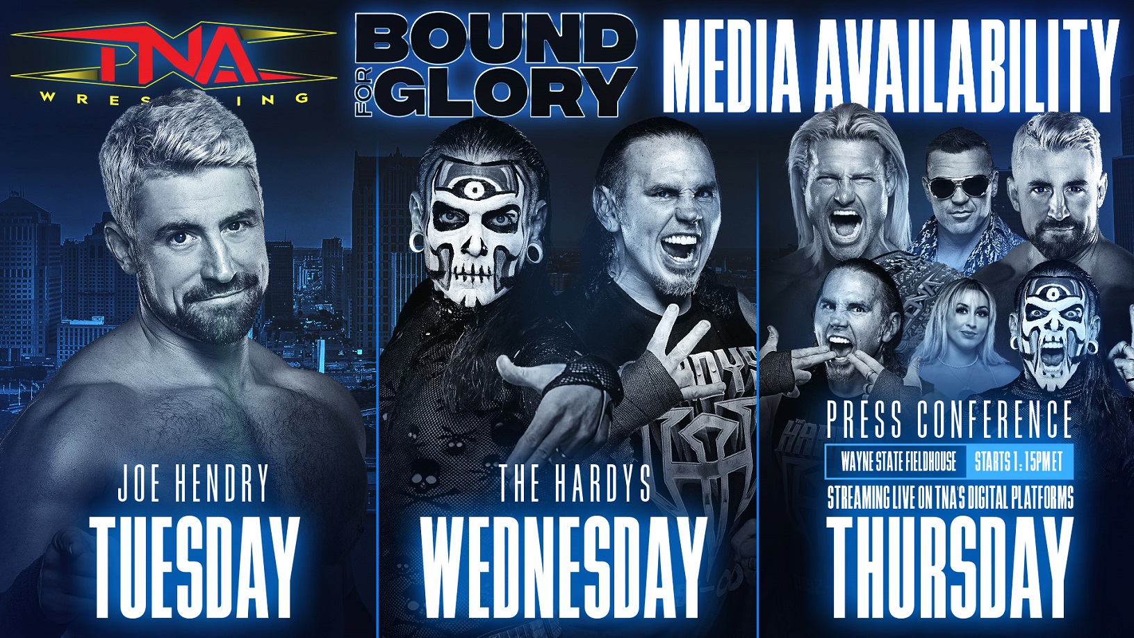 Bound For Glory Media Availability In Detroit, October 22-24 – TNA Wrestling