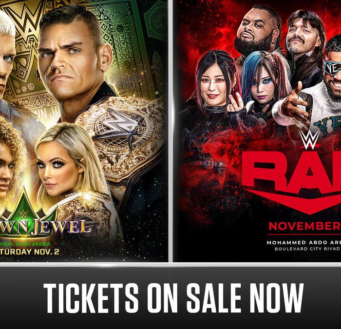 Crown Jewel and WWE Raw tickets available now