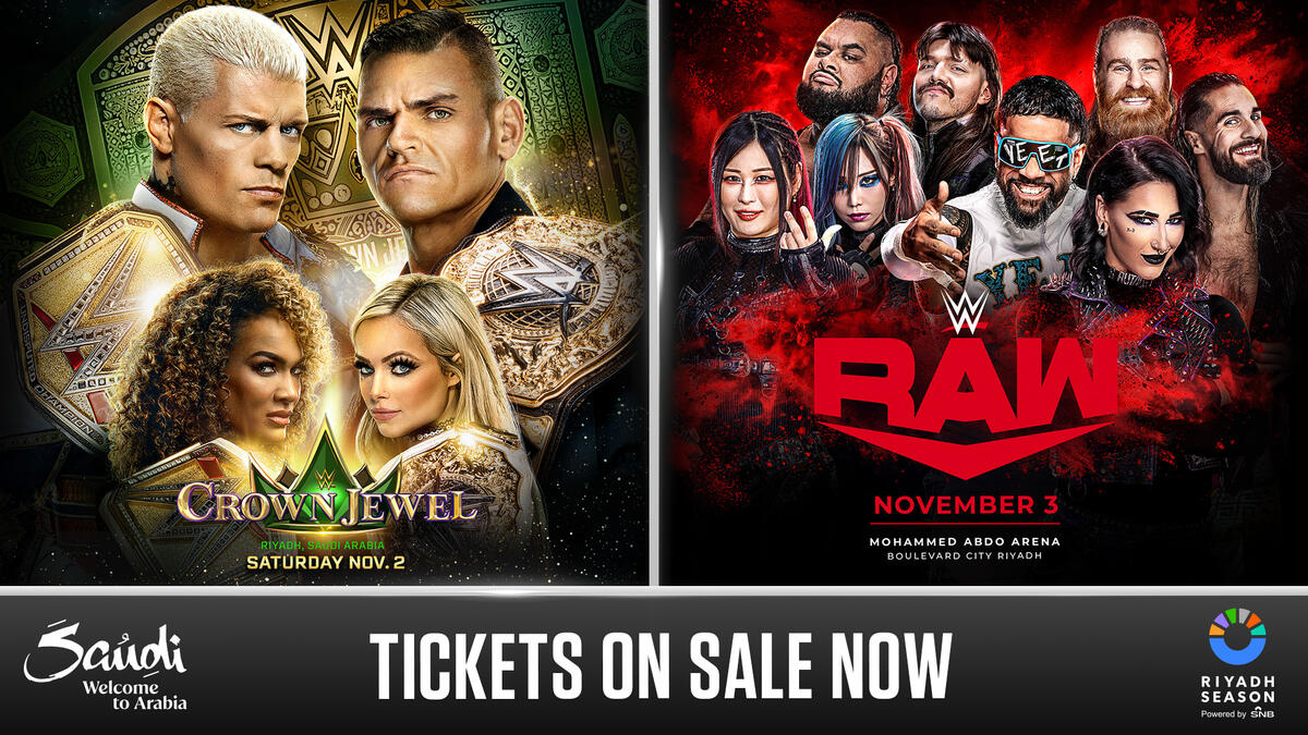 Crown Jewel and WWE Raw tickets available now