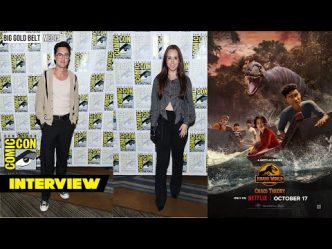 Darren Barnet & Kiersten Kelly Interview | Netflix's Jurassic World: Chaos Theory | SDCC 2024