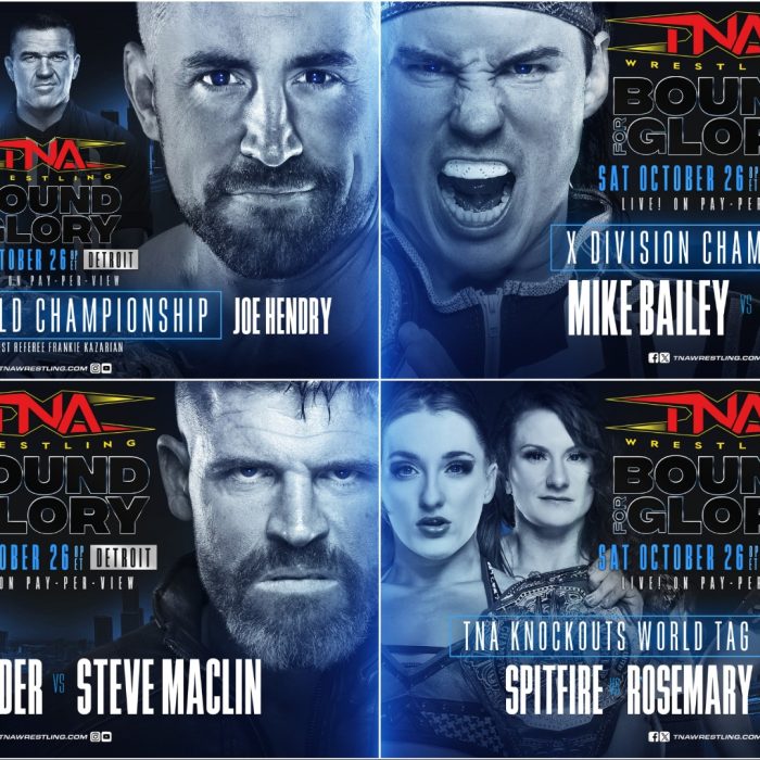 Kazarian Special Guest Referee in World Title Match, Maclin vs. Alexander, Vikingo vs. Bailey, Knockouts Tag Titles & More at Bound For Glory – TNA Wrestling