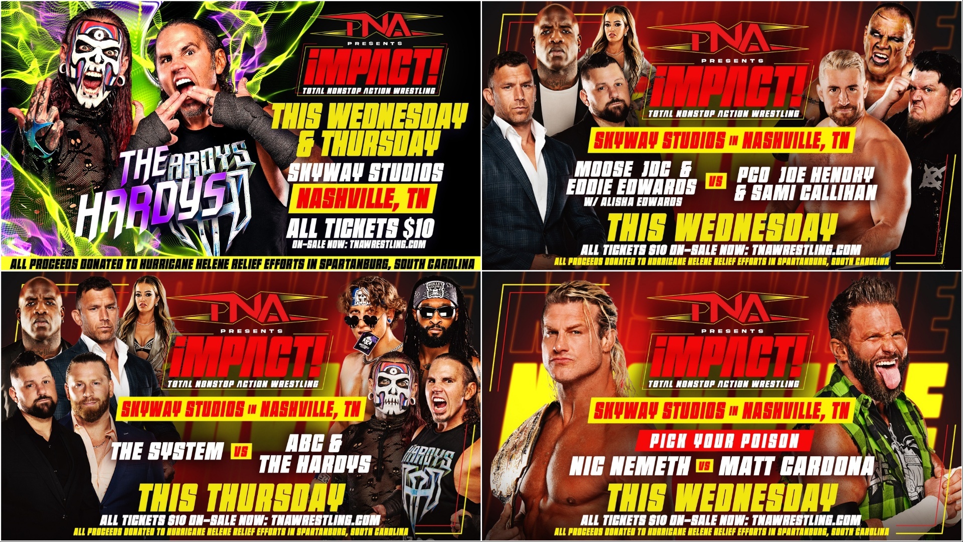 Preview the Lineup for TNA iMPACT! in Nashville this Wednesday & Thursday – TNA Wrestling