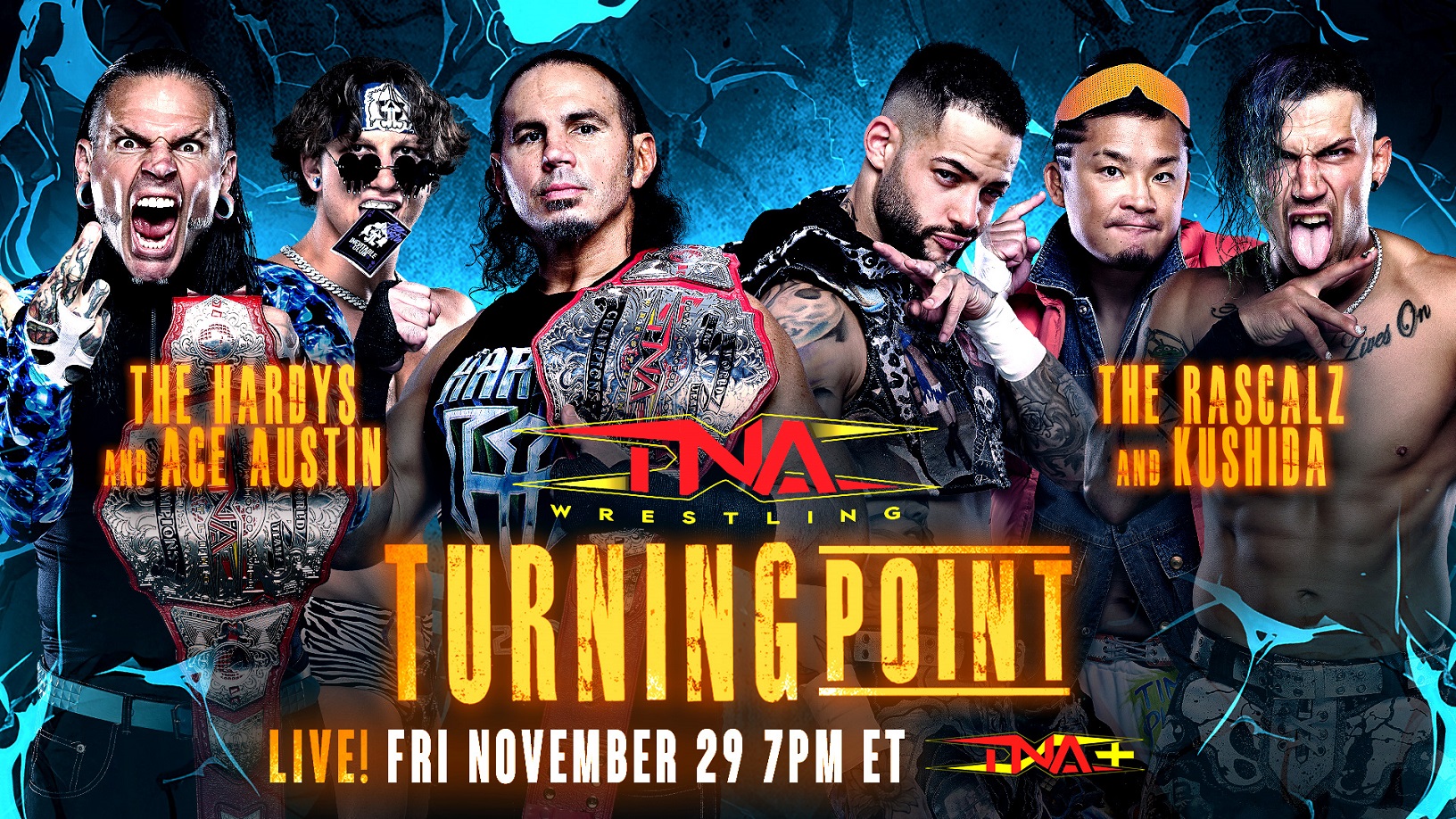 All-Star 6-Man Tag Team Showdown Set for Turning Point LIVE November 29 on TNA+ – TNA Wrestling