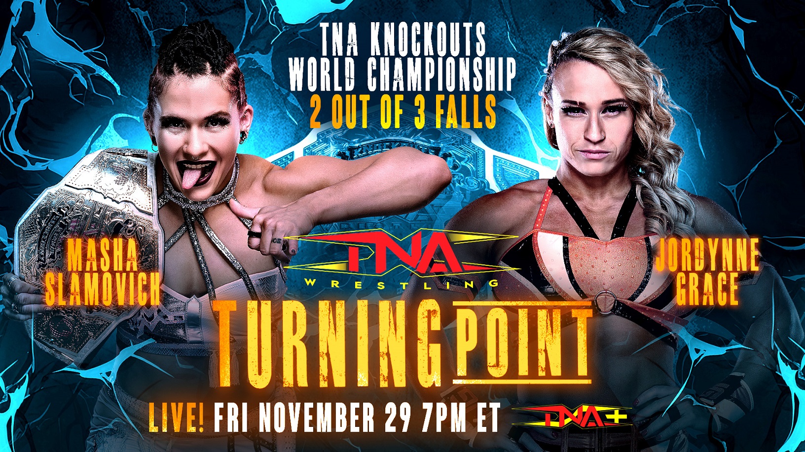 Jordynne Grace to Challenge Masha Slamovich in 2 Out of 3 Falls Knockouts World Title Rematch at Turning Point – TNA Wrestling