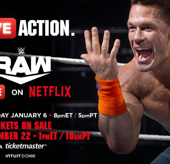 Monday Night Raw on Netflix debuts from the Intuit Dome in LA on January 6, 2025