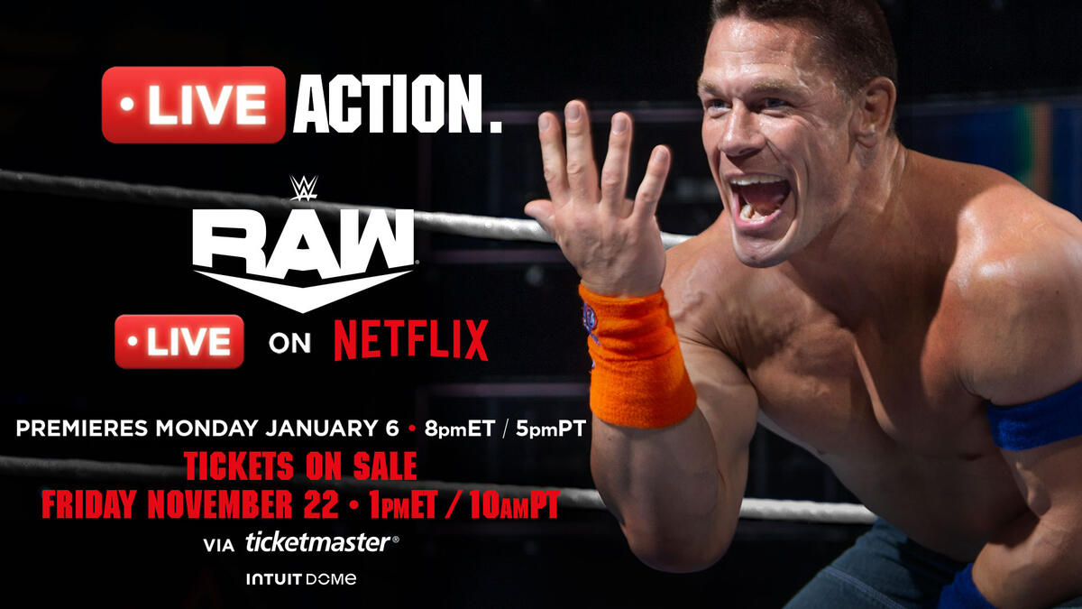 Monday Night Raw on Netflix debuts from the Intuit Dome in LA on January 6, 2025