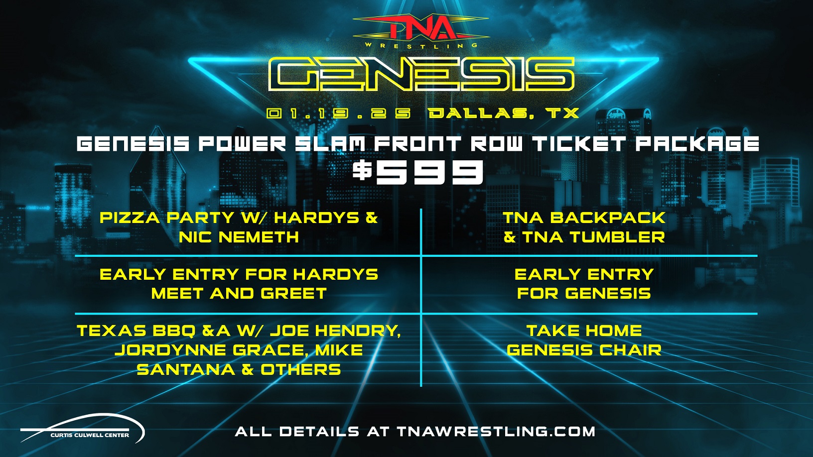 Tickets For Genesis Pay-Per-View on January 19, 2025 in Dallas Go On-Sale This Friday, November 15 – TNA Wrestling