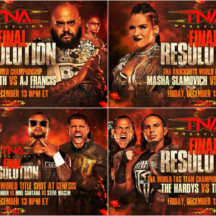 Nemeth vs. Francis, Slamovich vs. Steelz, 4-Way #1 Contenders Match & More Official for Final Resolution on TNA+ – TNA Wrestling