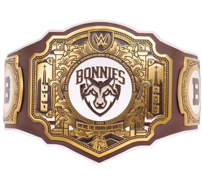 WWE unveils St. Bonaventure Legacy Title Belts