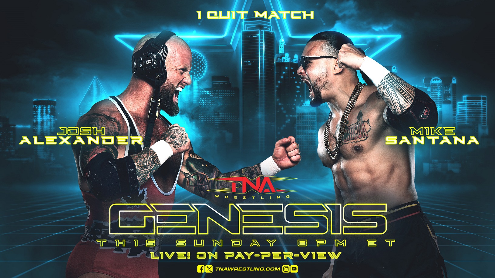 Mike Santana vs. Josh Alexander Now An “I Quit” Match This Sunday at TNA Genesis – TNA Wrestling