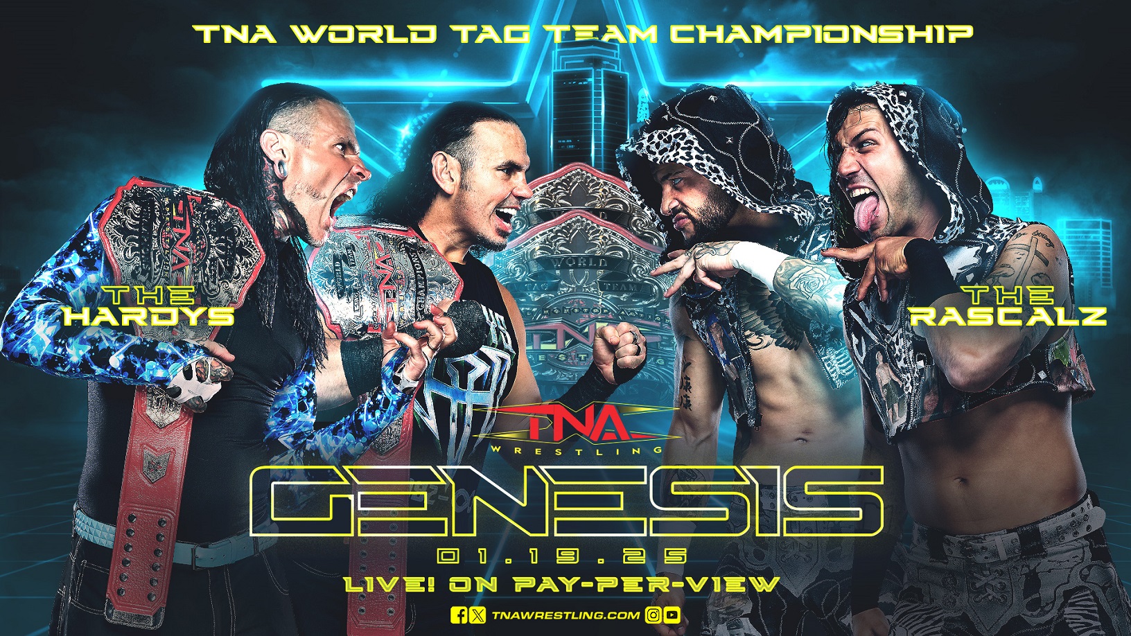 The Hardys & The Rascalz Set for TNA World Tag Team Title Dream Match at Genesis – TNA Wrestling