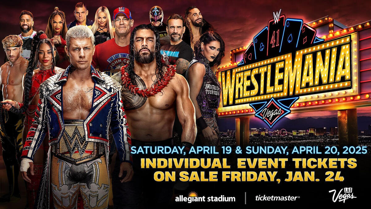 WrestleMania 41 individual event tickets available Friday, Jan. 24