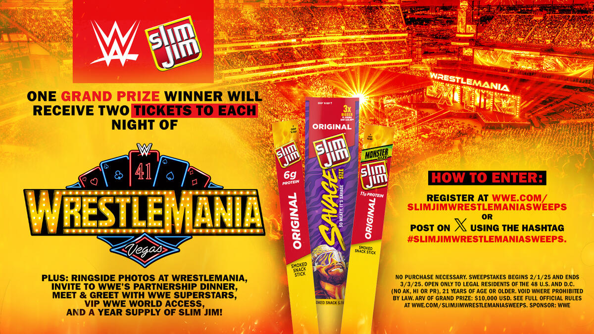 WWE & Slim Jim Sweepstakes 2025