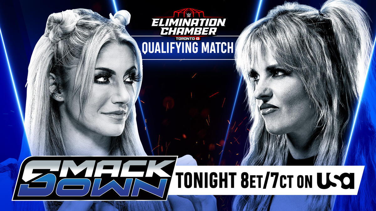 Alexa Bliss and Candace LeRae collide in Elimination Chamber Qualifying Match