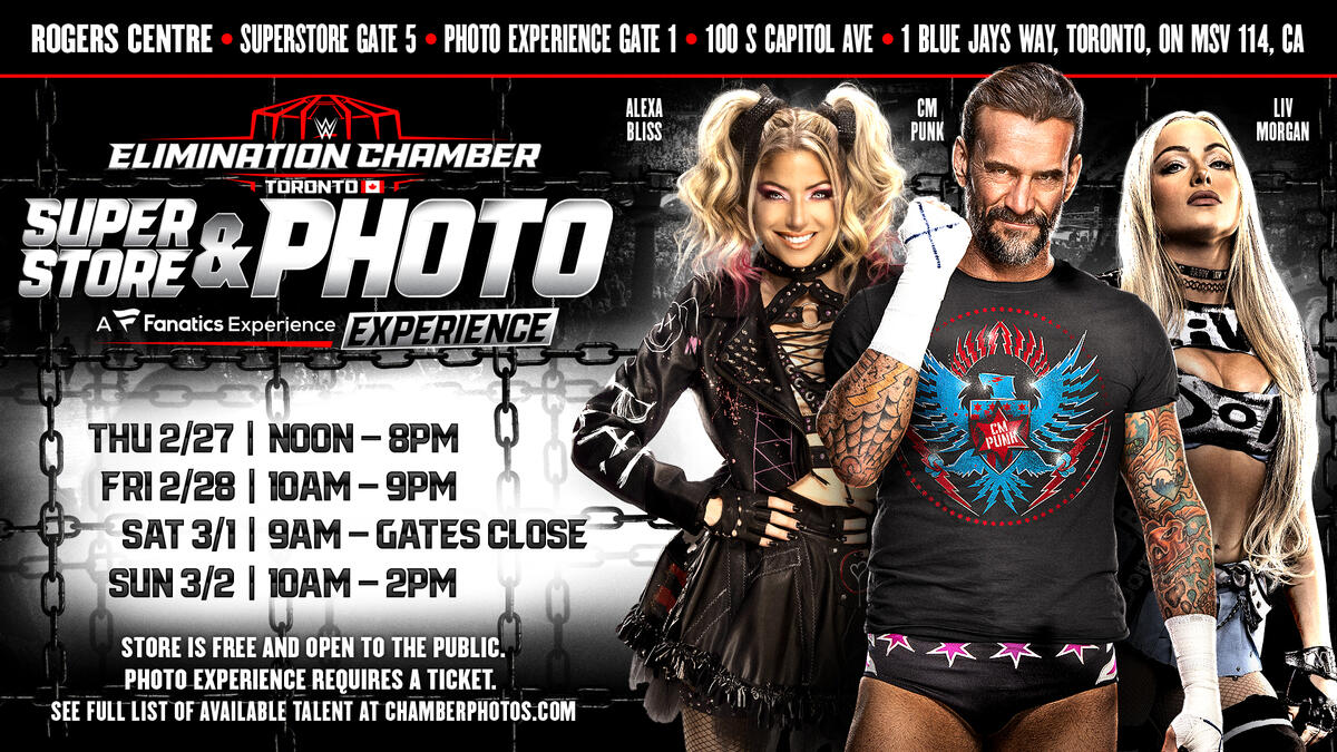 Elimination Chamber Store and Photo Experience are coming to Toronto